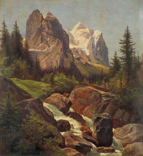 Friedrich Paul Nerly Wellhorn und Wetterhorn